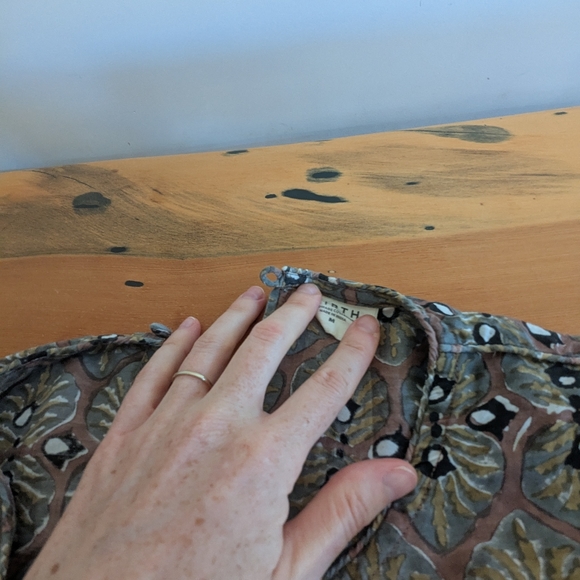 MIRTH Petaluma Top Womens Medium  Peach Oversized Blouse - Picture 6 of 7